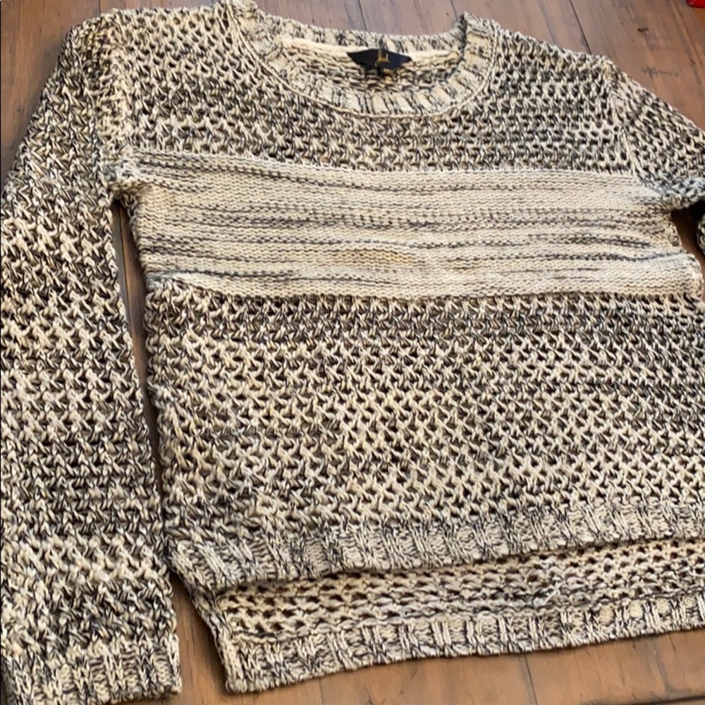 Jack Sweater Size XS Open Weave Long Sleeve Spring front crop - Picture 2 of 6
